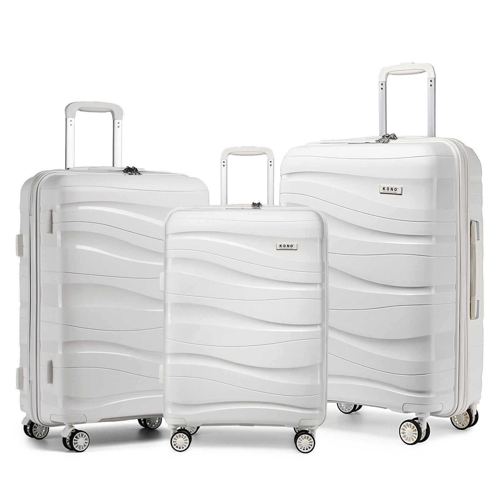 KONO Handgepäck-Trolley Leicht Hartschalenkoffer Reisekoffer mit günstig online kaufen