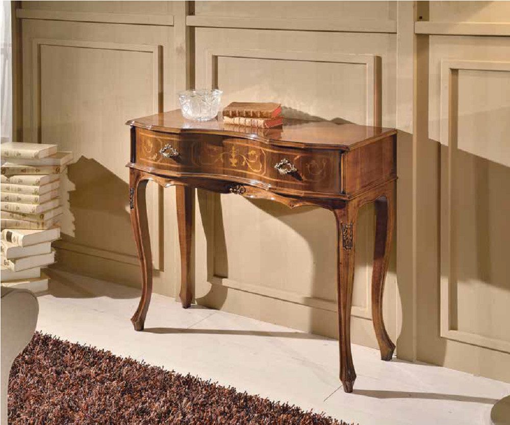 Xlmoebel Konsolentisch Klassischer Designer Konsolentisch aus edlem Holz (1-St., Konsolentisch), Hergestellt in Europa