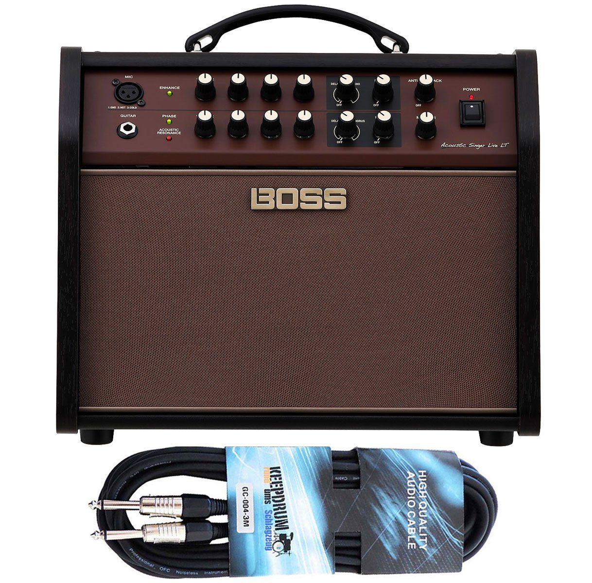 Boss Acoustic Singer Live LT Verstärker mit Kabel Verstärker