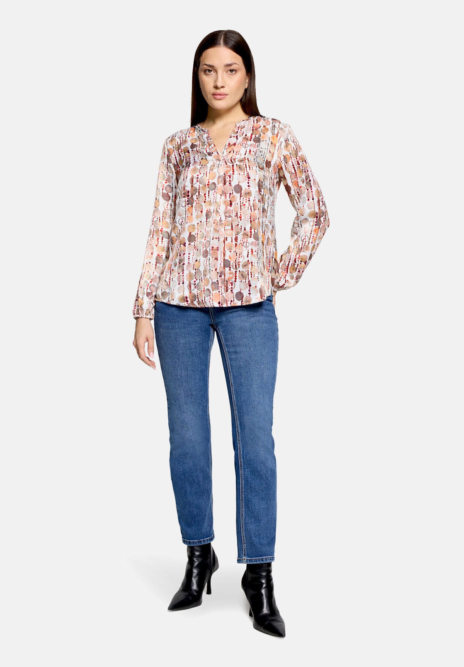 Cartoon Shirtbluse Damen mit Muster