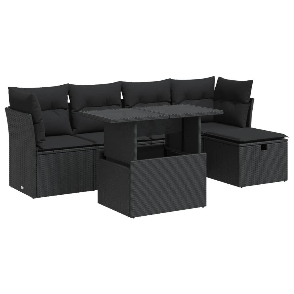vidaXL Gartenlounge-Set 6-tlg. Garten-Sofagarnitur mit Kissen günstig online kaufen