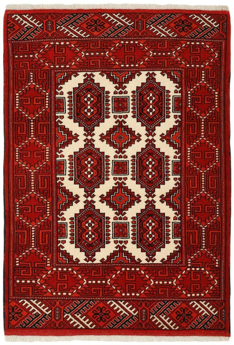 Orientteppich Turkaman 83x118 Handgeknüpfter Orientteppich / Perserteppich, Nain Trading, rechteckig, Höhe: 6 mm