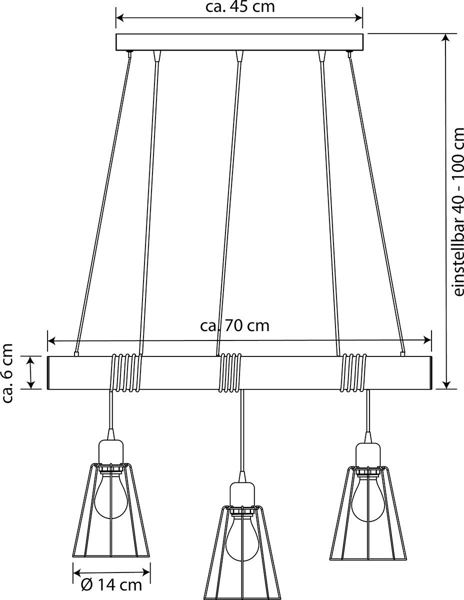MeLiTec LED Pendelleuchte DP16, Pendelleuchte