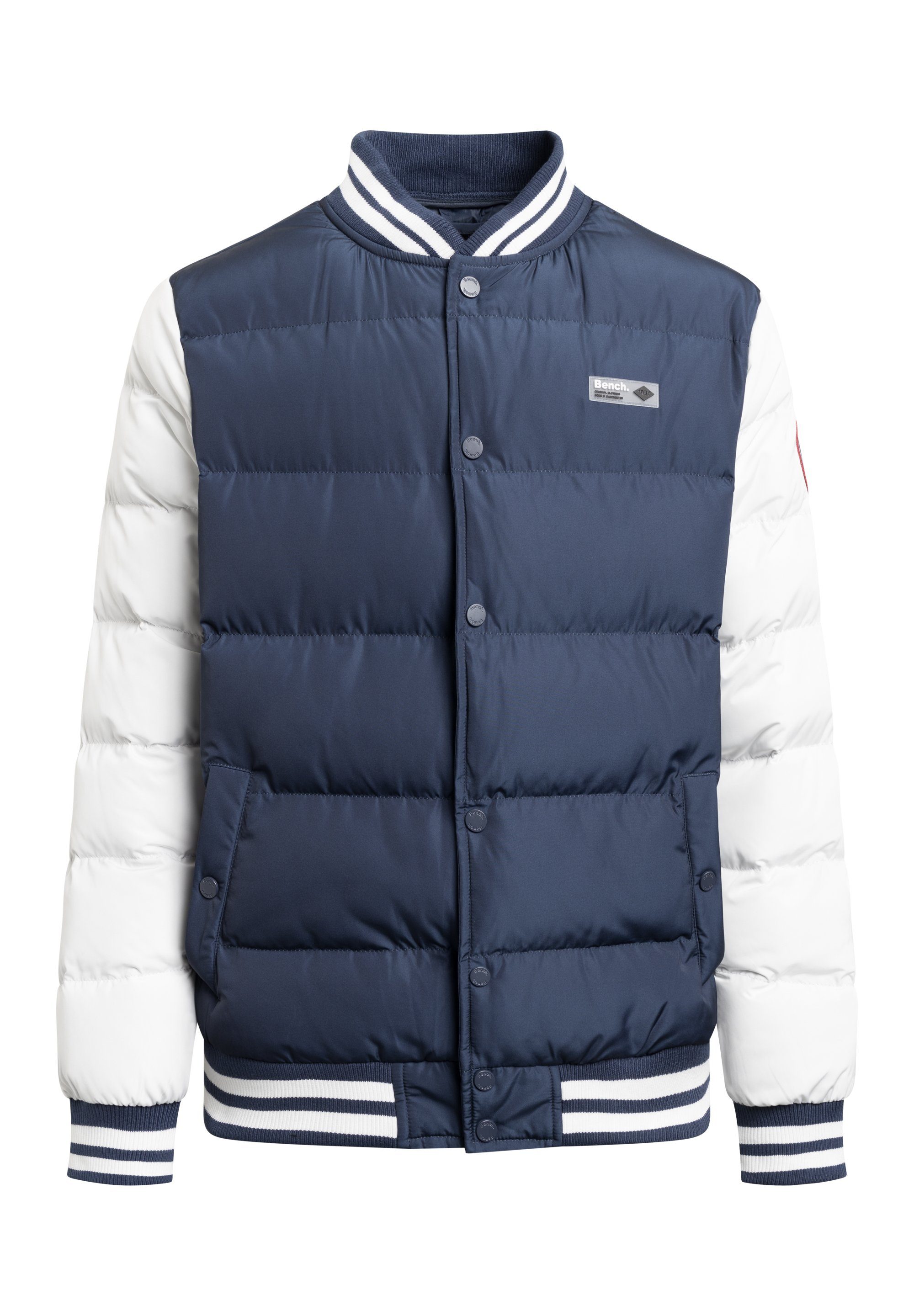 Bench. Steppjacke Herren Reggie Collegejacke gefüttert navy / white