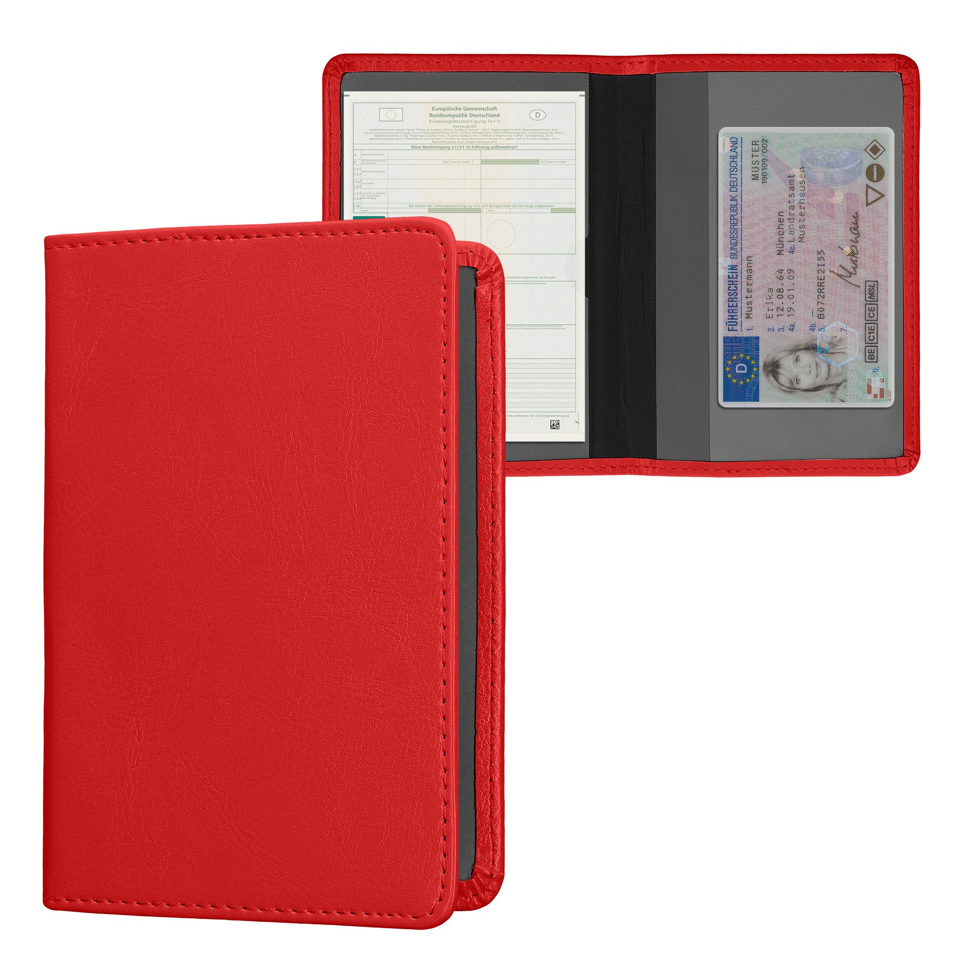 kwmobile Etui Fahrzeugschein Hülle mit Kartenfächern günstig online kaufen