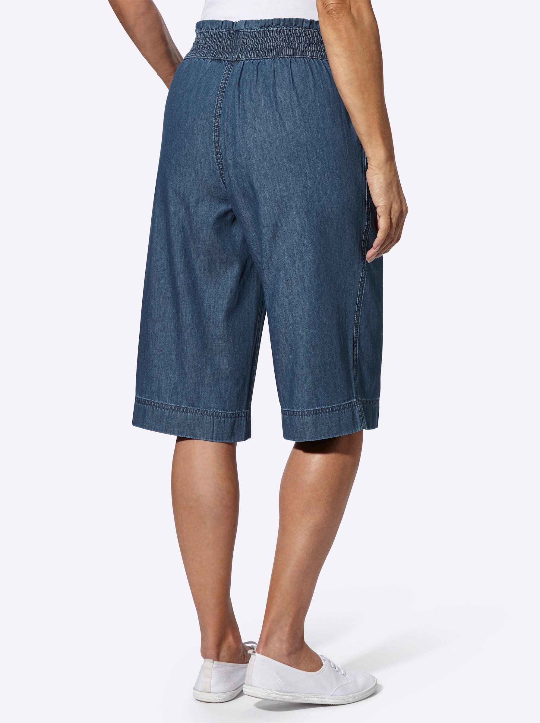 Sieh an! Jeansshorts Jeans-Bermudas erhöht – Bild 3 von 4