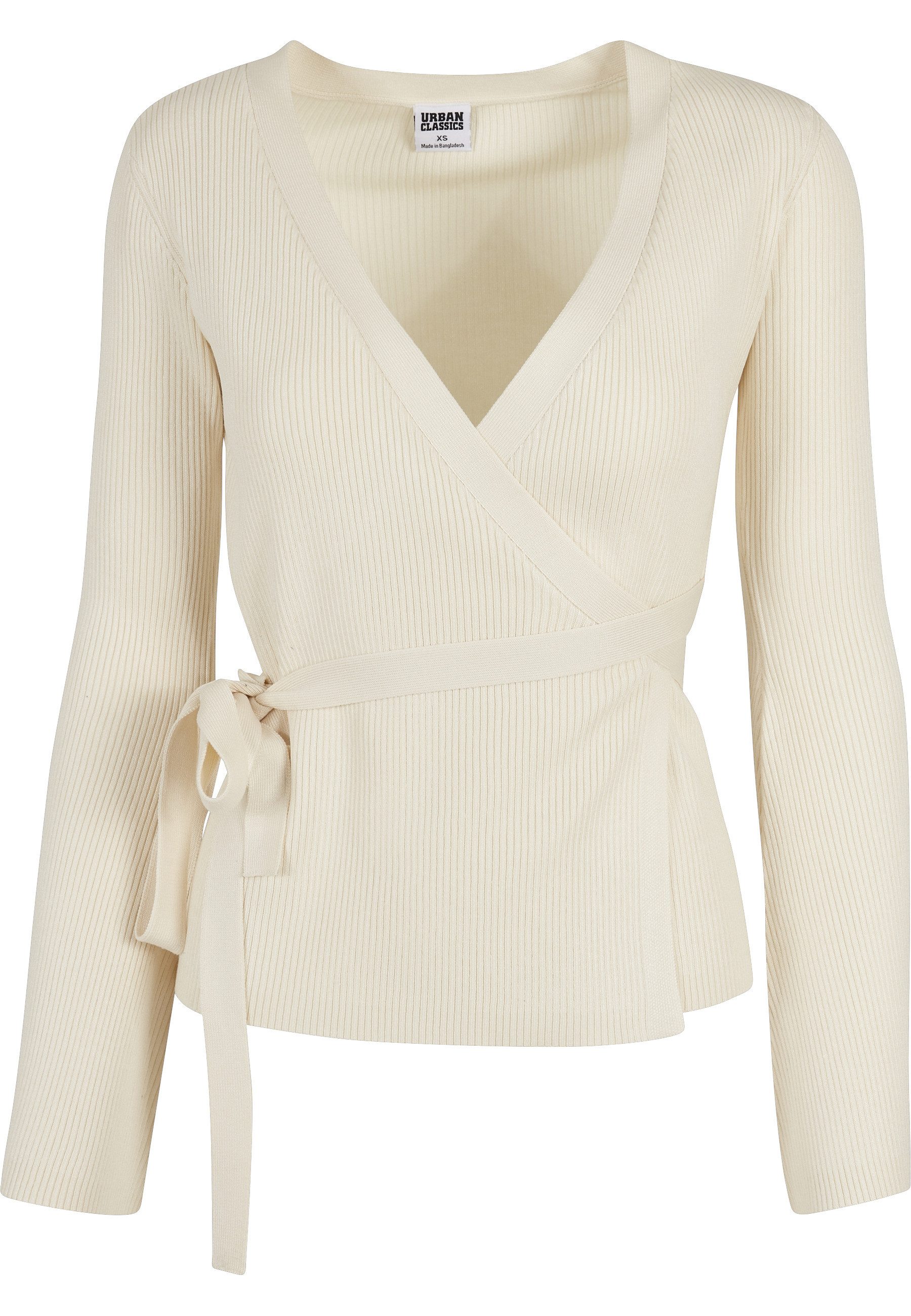 URBAN CLASSICS Cardigan Urban Classics Damen Ladies Rib Knit Wrapped Cardigan (1-tlg)