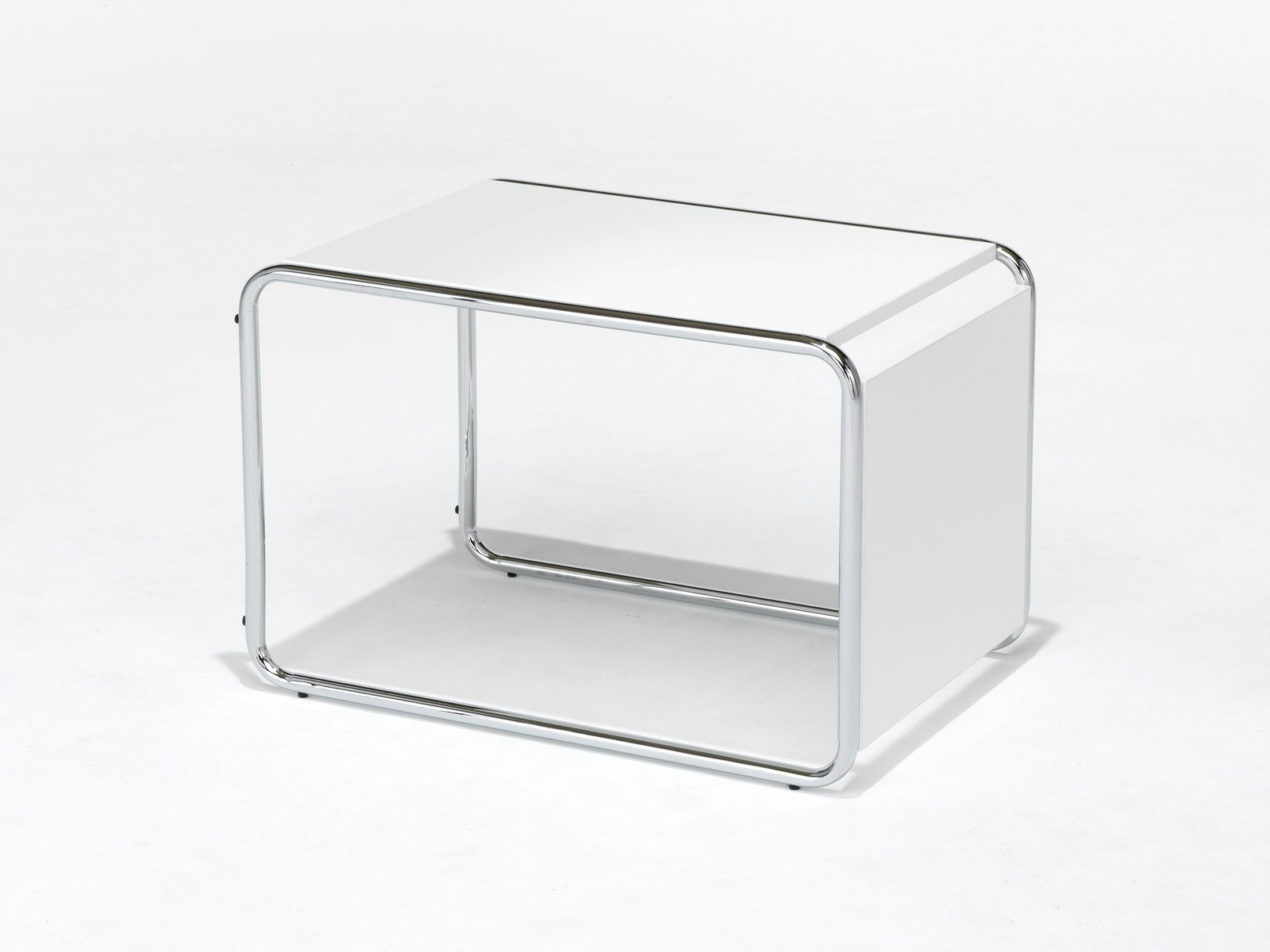 Mauser Sitzkultur Beistelltisch, klein-er Designer Couch-Tisch hoch, Loungetisch Bauhaus-stil, H: 67cm