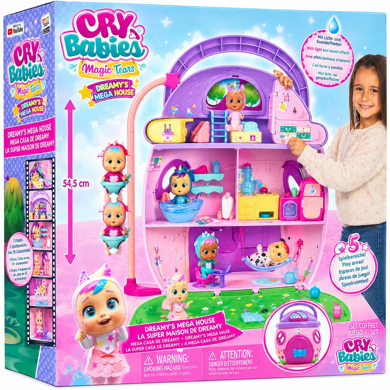 Cry Babies Puppenhaus Cry Babies Magic Tears Dreamy’s Mega House Puppenhaus