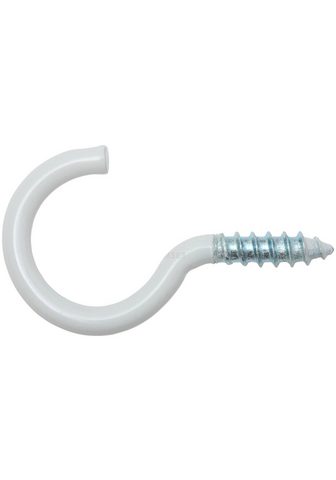 RAMSES Schraubhaken gebogen 62 x 100 mm wei&s...