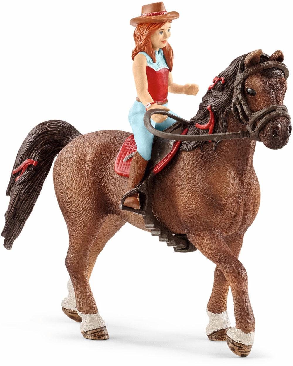 Image of SCHLEICH HC Horse Club Hannah & Cayenne Spielfigur, Mehrfarbig