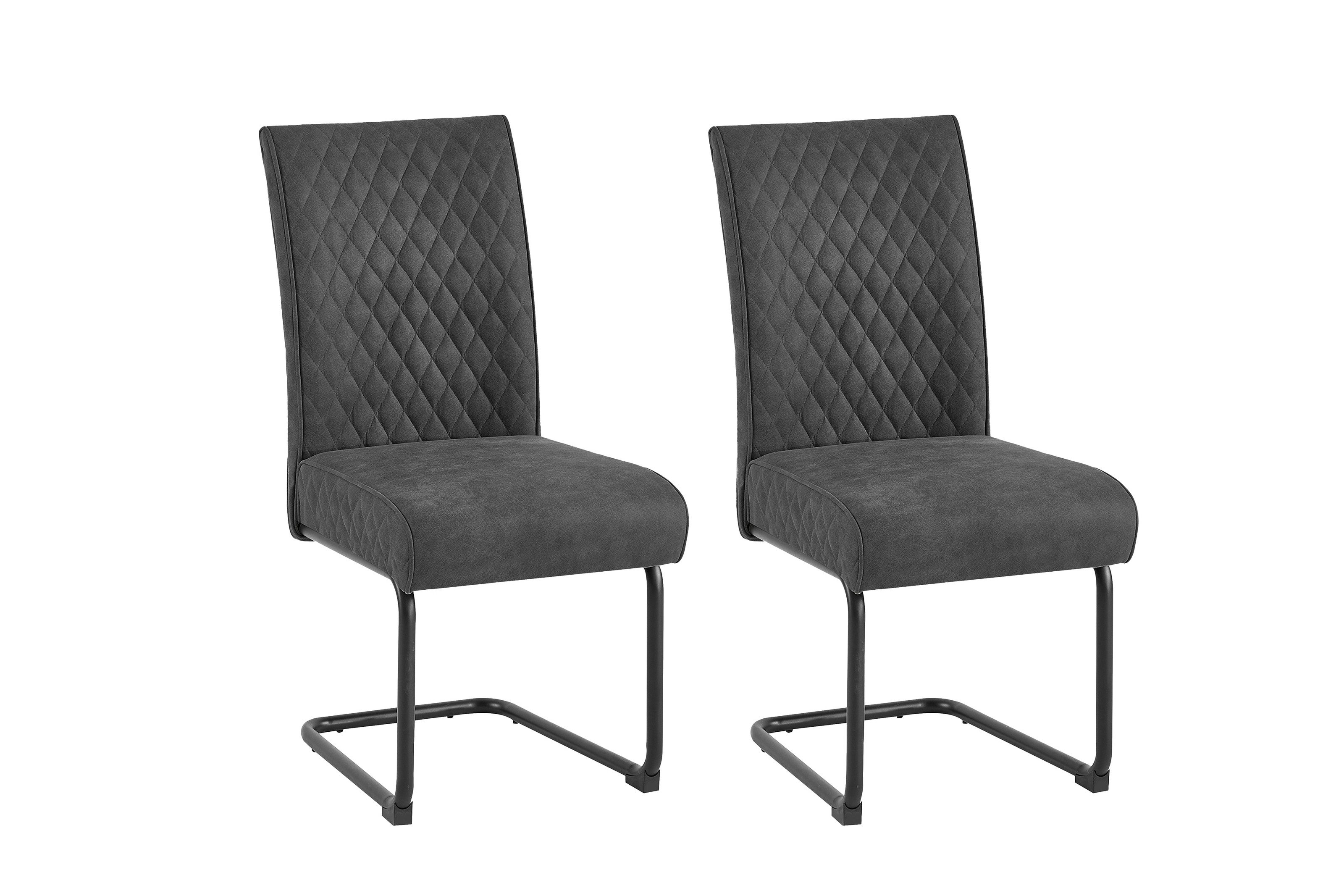 freiraum Esszimmerstuhl MARIA-XXL (B 45, H 95, T 60 vcm), in Anthrazit aus Vintage 45 x 95 x 60 cm (BxHxT)