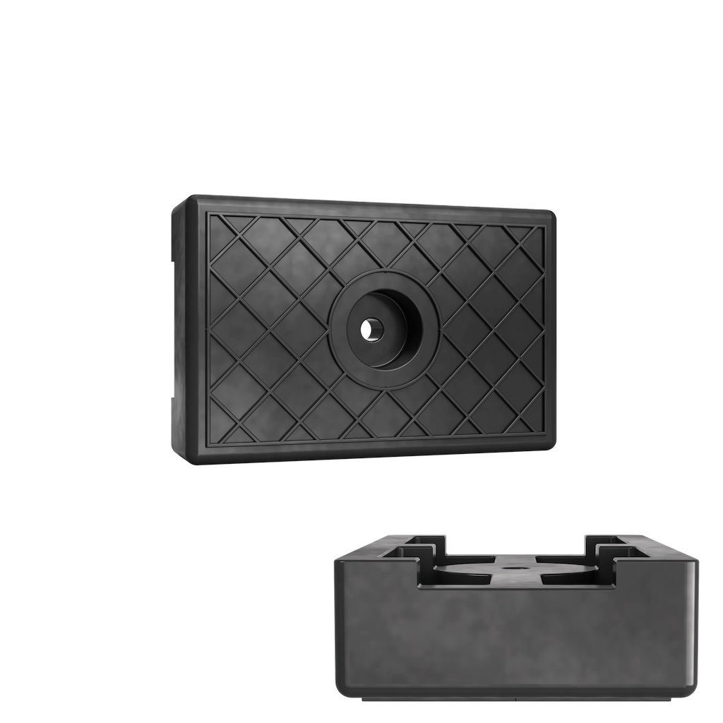 SUPROD Auffahrrampe Bootsauflage Gummi Auflage Boot Trailer Sliphilfe EPDM PAD100, 100 mm