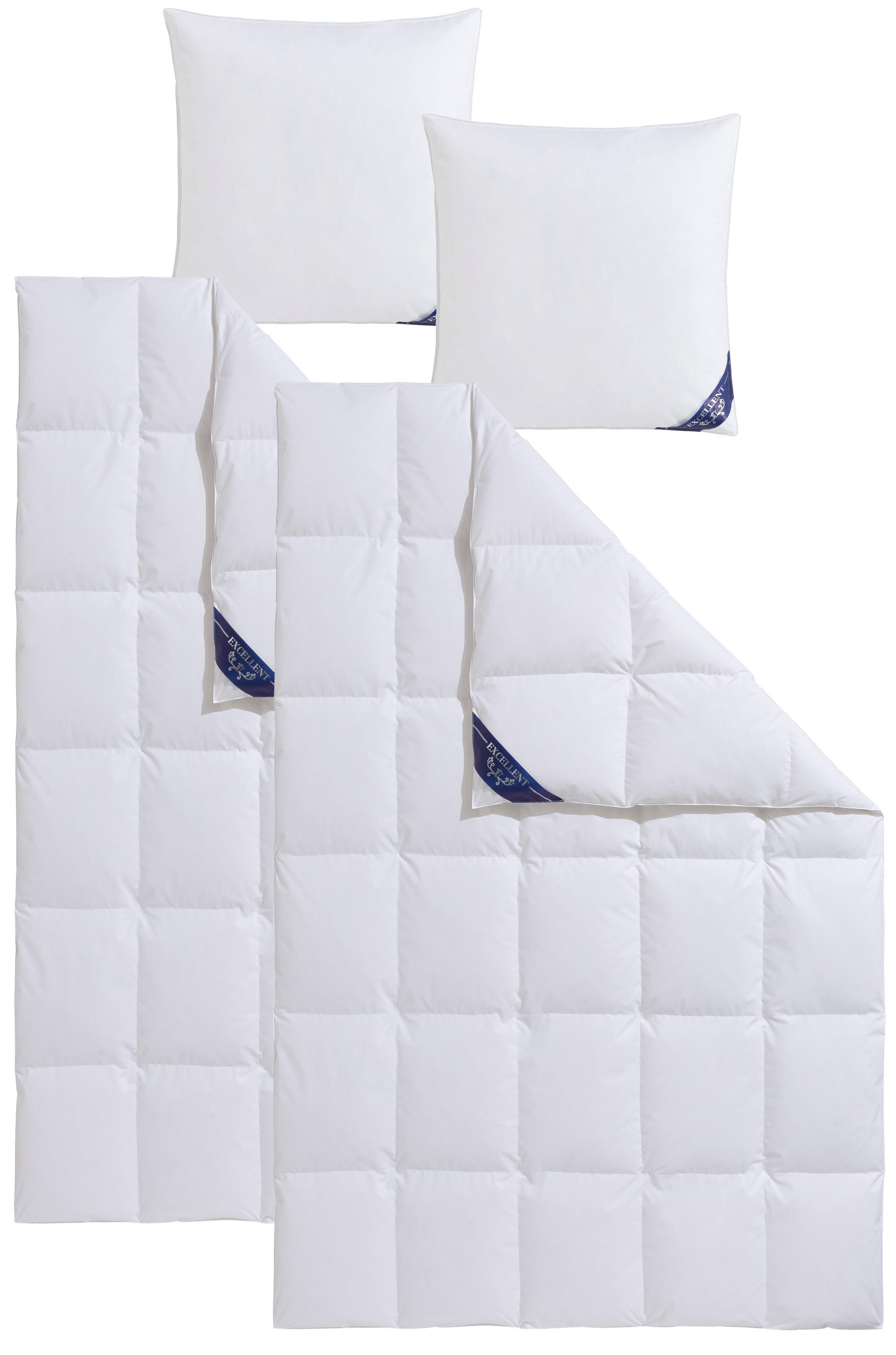 Excellent Daunenbettdecke + Federkissen Bettdecken-Set Zürich, günstig online kaufen