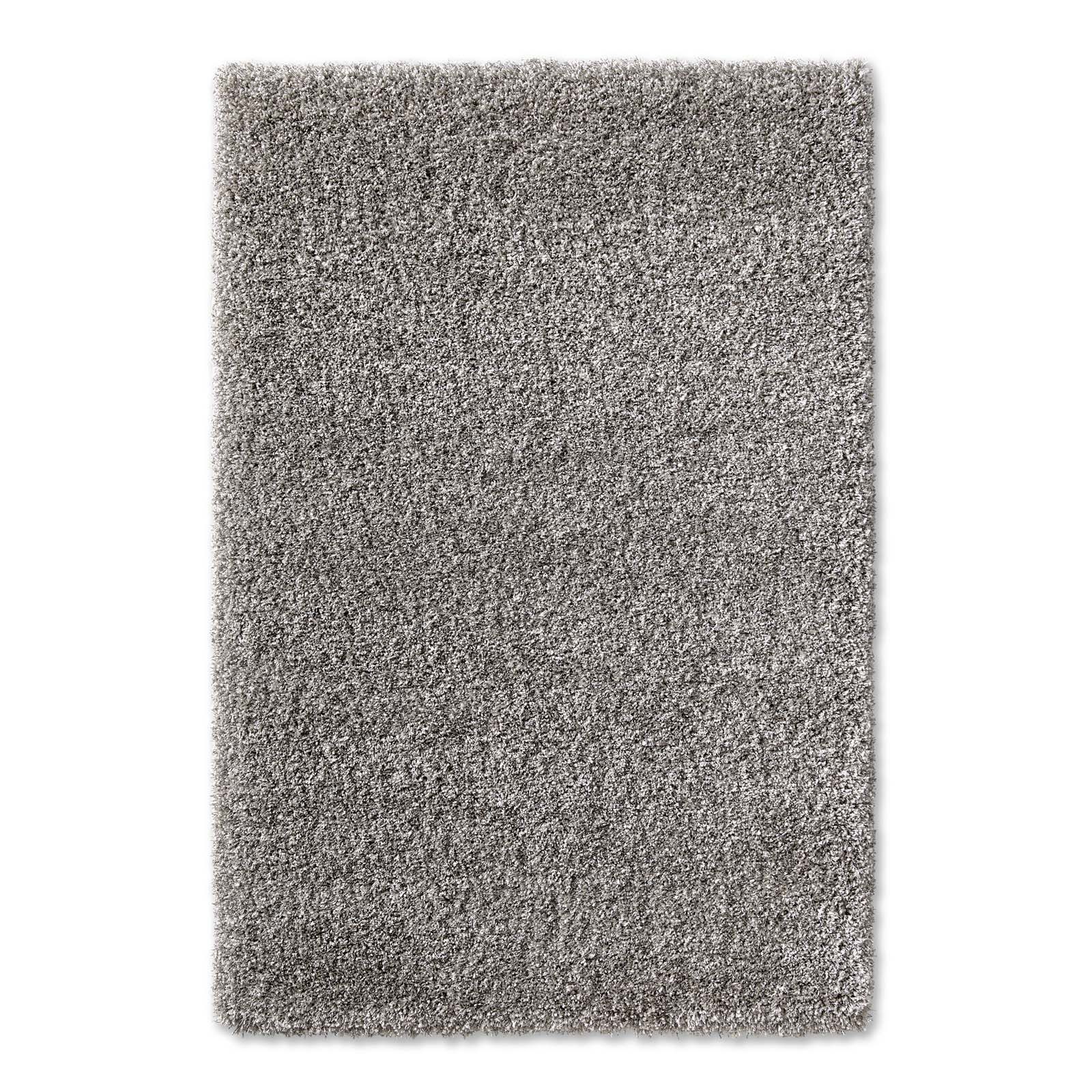 TaCa Home Langflor-Teppich Shaggy Teppich Langflor, rechteckig, Höhe: 60 mm, Schlafzimmer Kinderzimmer Wohnzimmer Esszimmer, grau - 65 x 130 cm