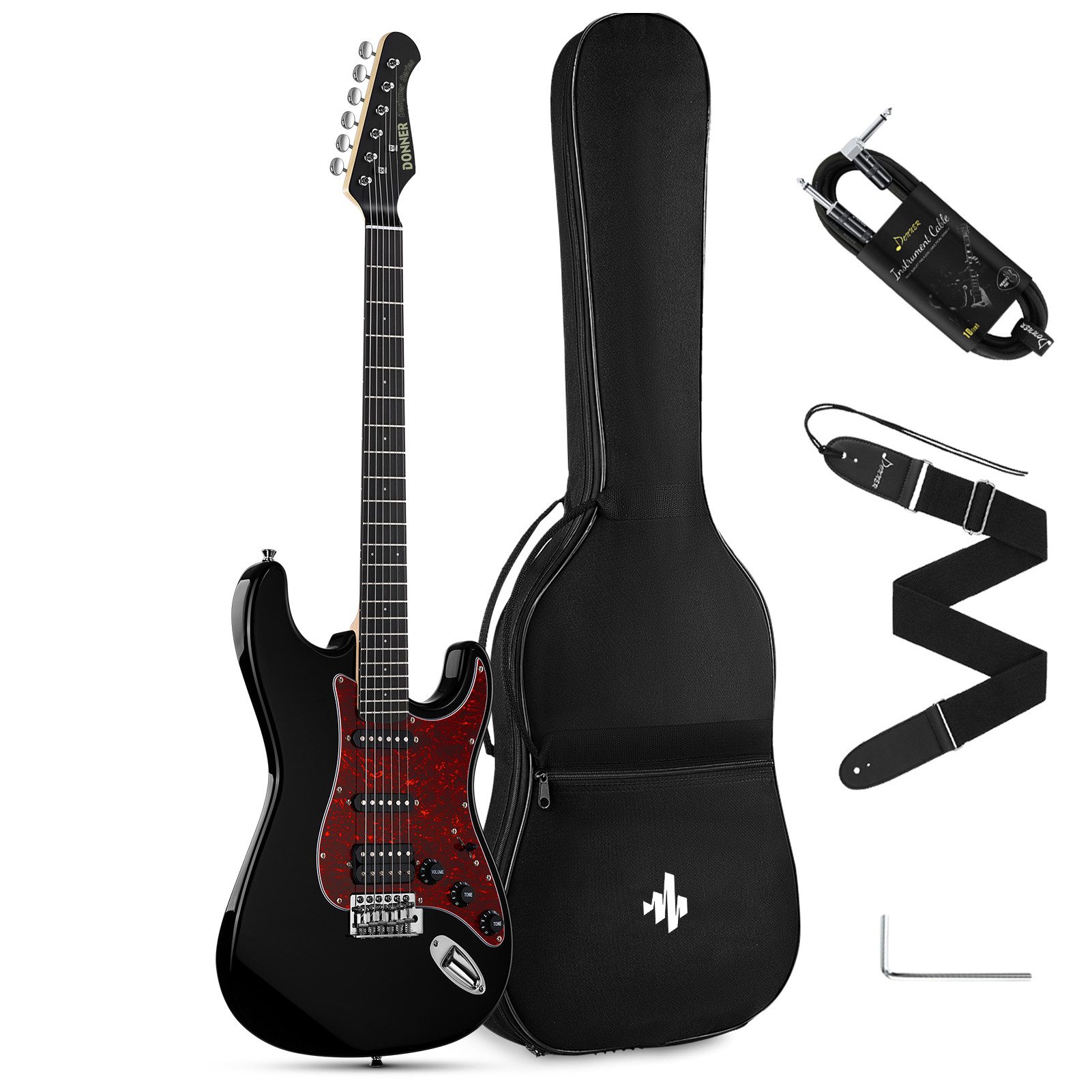 E-Gitarre Donner DST-200 E-Gitarre HHS Abholung im Angebot Coil Split Solid Body