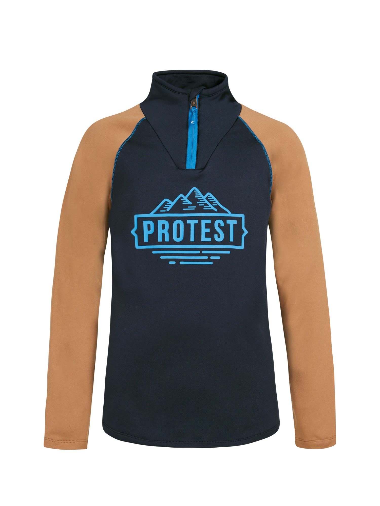 Protest Langarmshirt Protest Boys Prtmaxim Jr 1/4 Zip Top Kinder