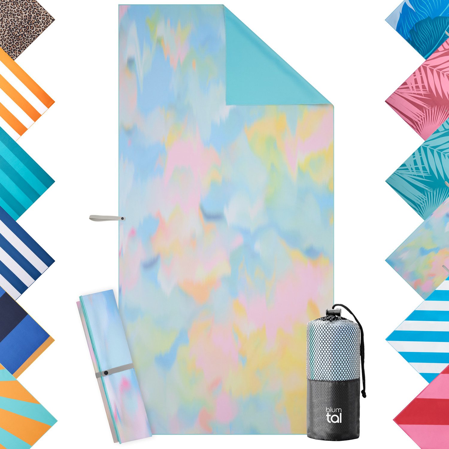 Blumtal Reisehandtuch Strandhandtuch 90x180 cm aus günstig online kaufen