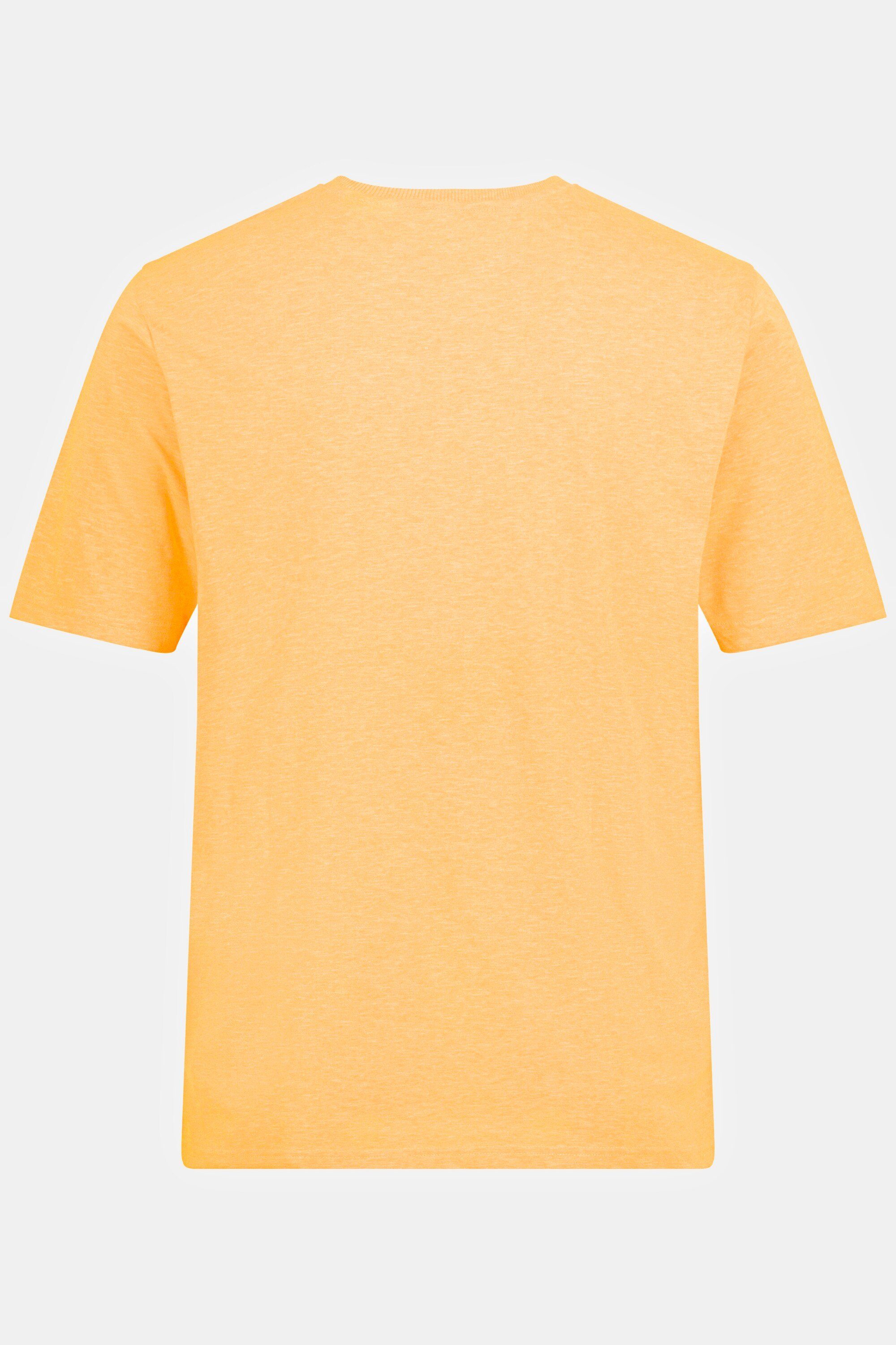 V-Ausschnitt T-Shirt neon Halbarm JP1880 T-Shirt orange