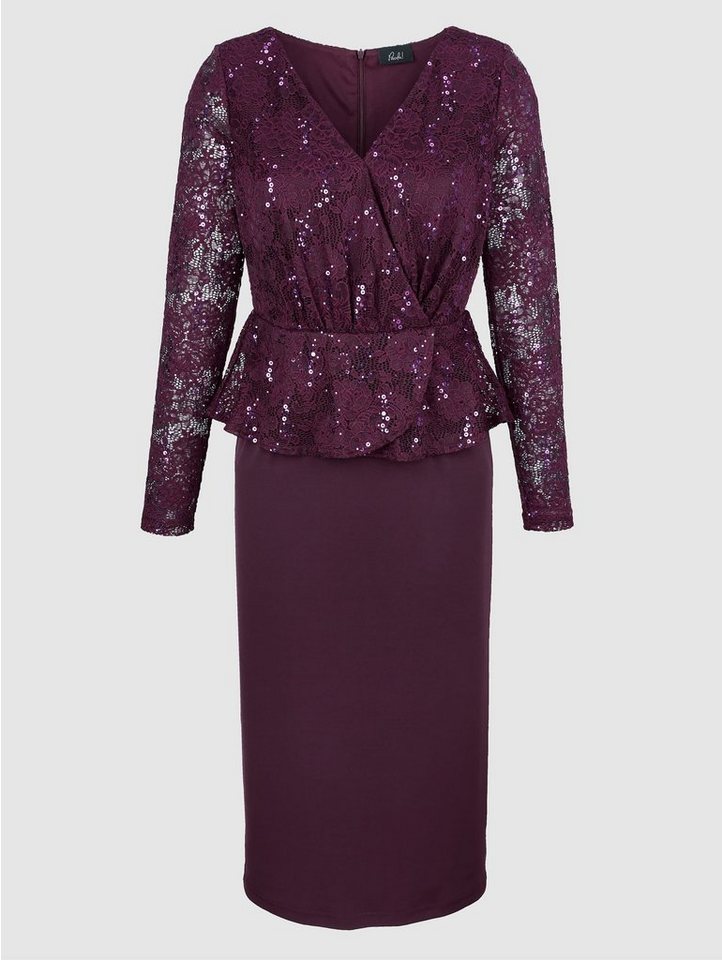 Paola Kleid mit Spitze und Pailletten in rosa