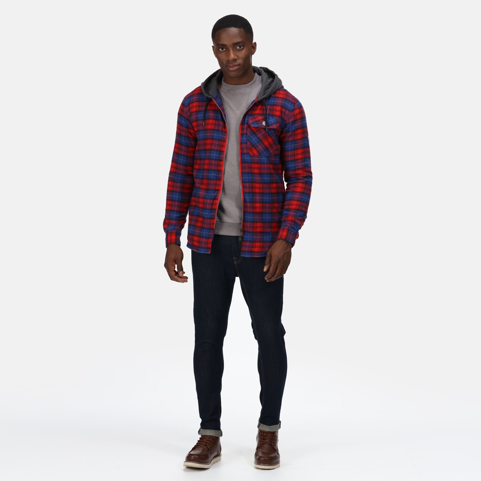 TACTICAL THREADS Hemdjacke Seige, Karierte Shirtjacke mit Kapuze günstig online kaufen