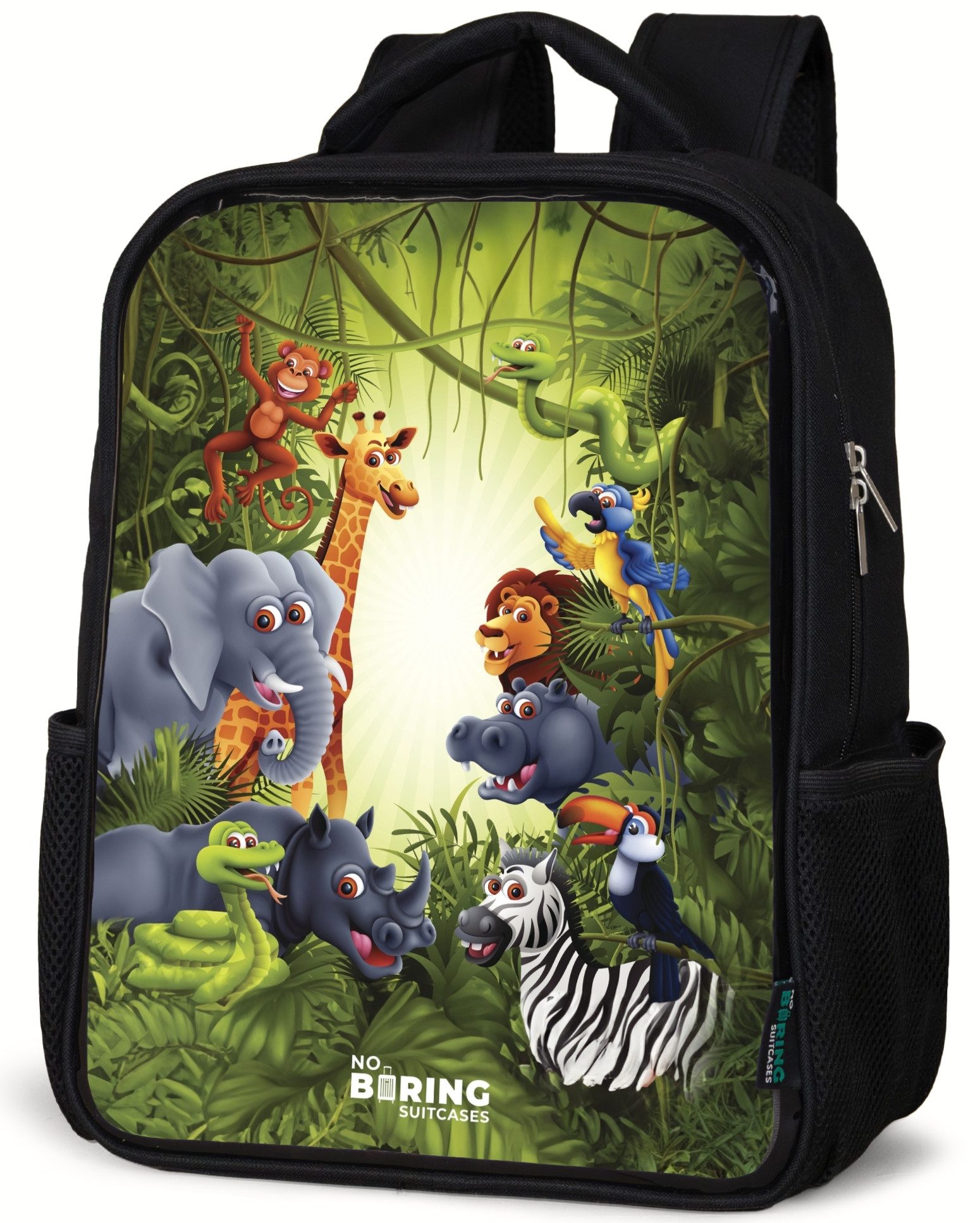Rucksack Dschungel - Tiere - Kind - Grün