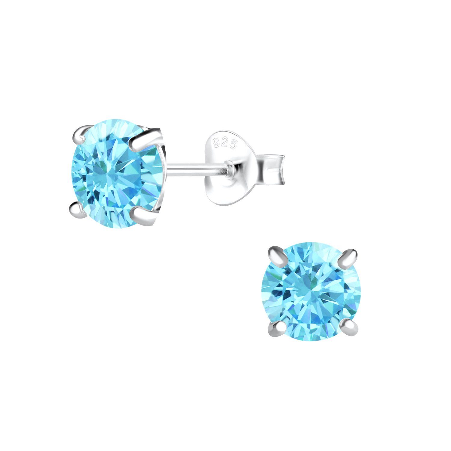 aqua, Zirkonia ALEXANDER Silber Schmuckset MARQUISE 925 4-tlg., Sterling YORK