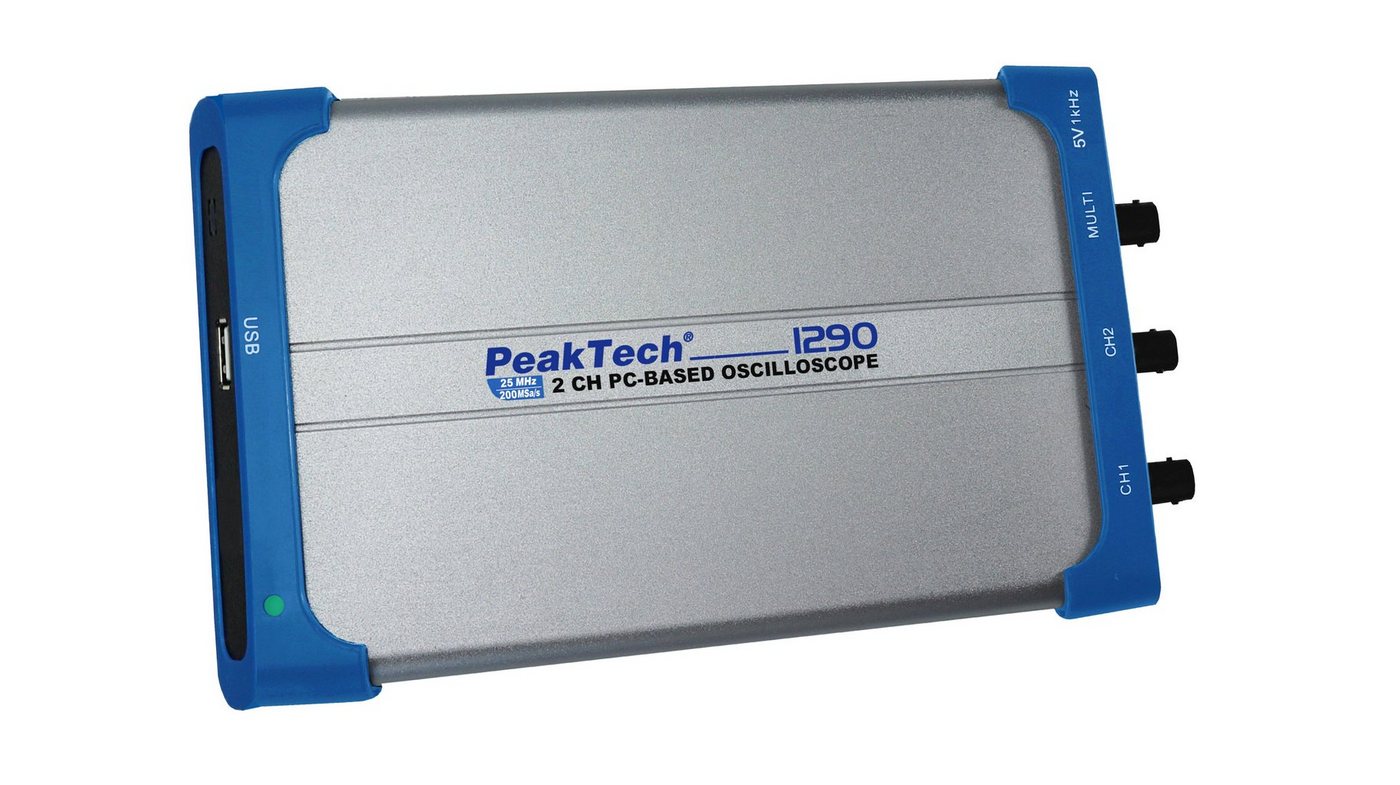 Thumbnail - PeakTech Spannungsprüfer PeakTech 1290: 25 MHz / 2 CH ~ 100 MS/s ~ PC Oszilloskop, (1 St)