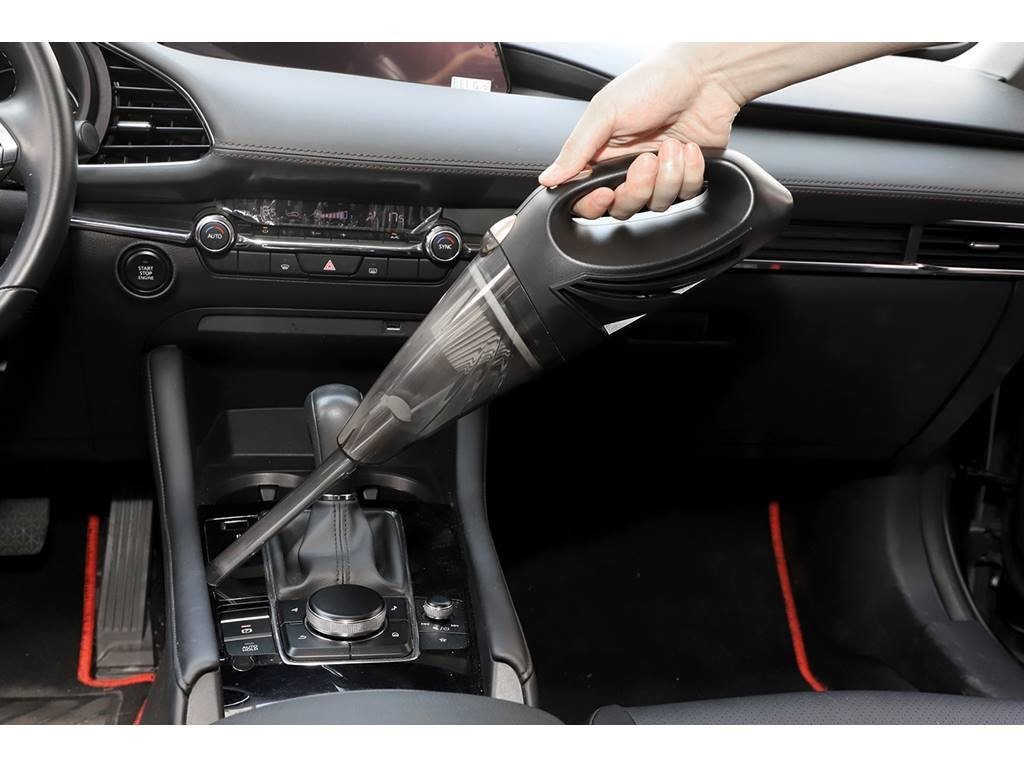 SWISS PRO+ Handstaubsauger 55,00 W, mit Beutellos Leistungsstarker Autostaubsauger hocheffizienter Absaugung
