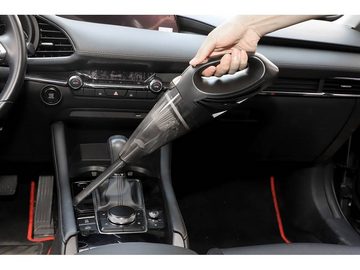SWISS PRO+ Handstaubsauger Leistungsstarker Autostaubsauger mit hocheffizienter Absaugung, 55,00 W, Beutellos