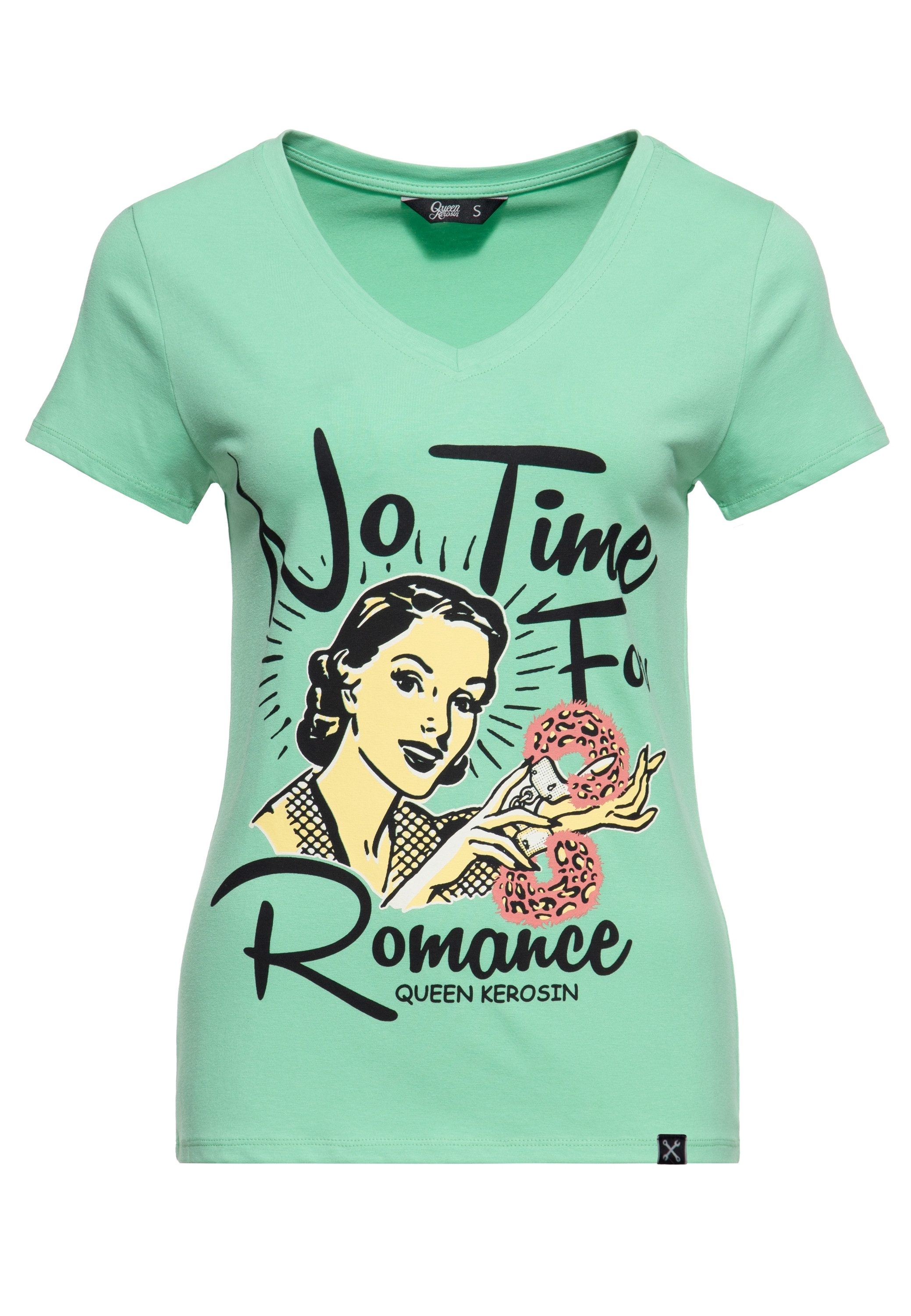 Print-Shirt No Time For Romance