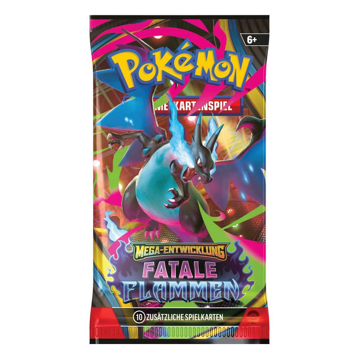 The Pokémon Company Sammelkarte Deutsche Pokemon Karten Booster Auswahl Erhabene Helden und co, Mega Entwicklungen, Reisegefährten & Stürmische Funken