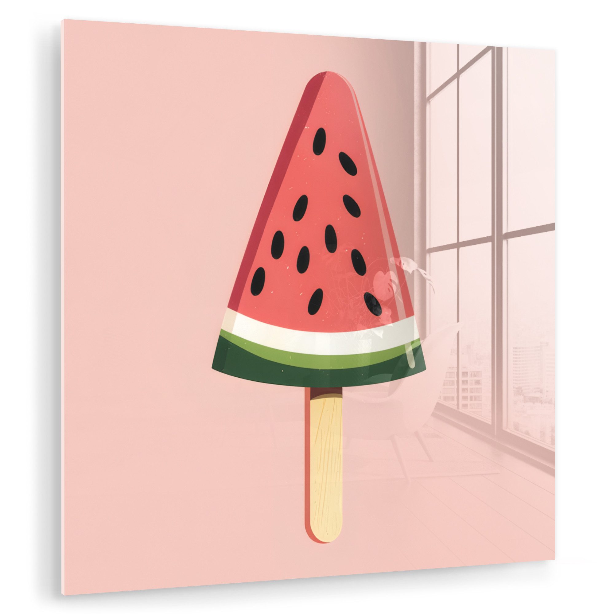 MuchoWow Acrylglasbild Wassermelone - Eiscreme - günstig online kaufen