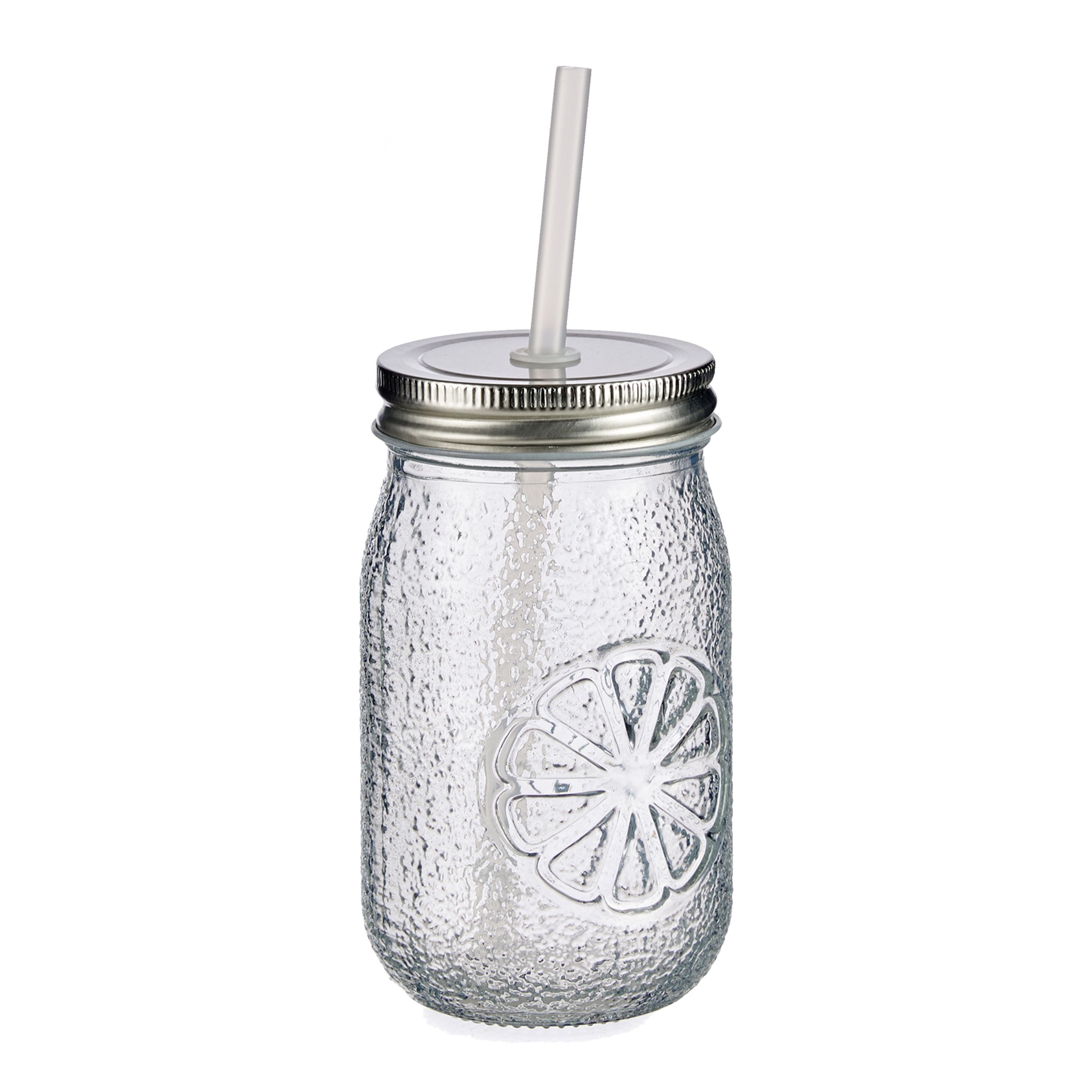 MamboCat Karaffe 5tlg Set Vivalto Lima Karaffe + 4x Glas mit Deckel und Strohhalm