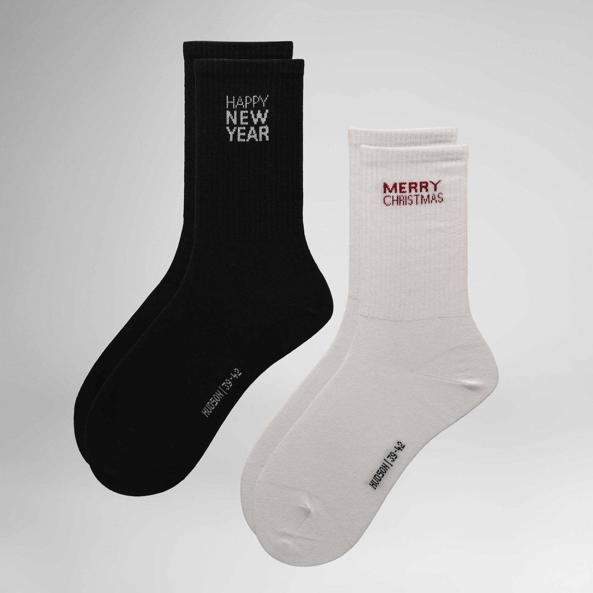Hudson Basicsocken Holiday 2-Pack (2-Paar) Weihnachtliche Socken im Doppelpack
