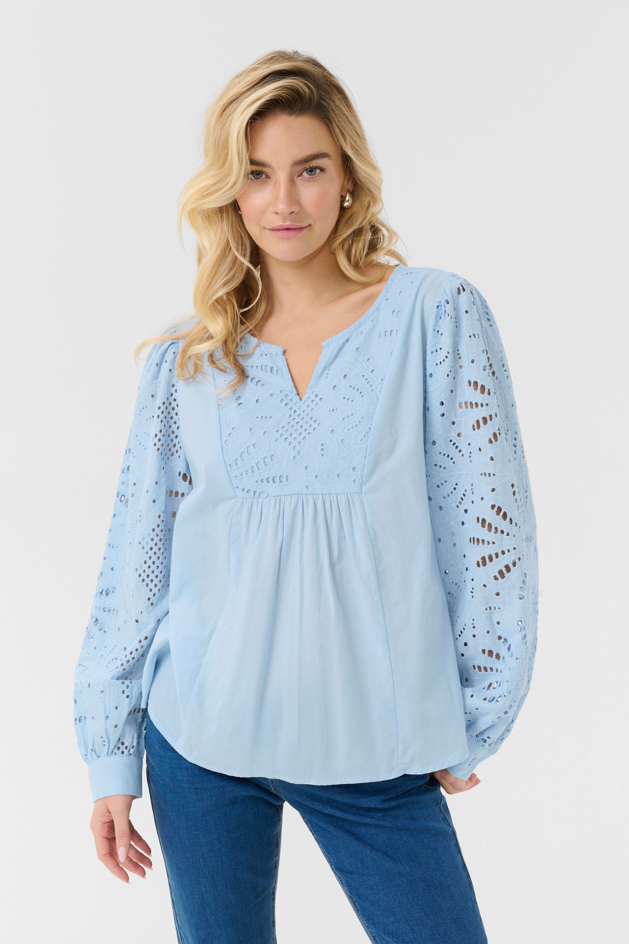 Kurzarmbluse Kurzarm-Bluse CRDiana