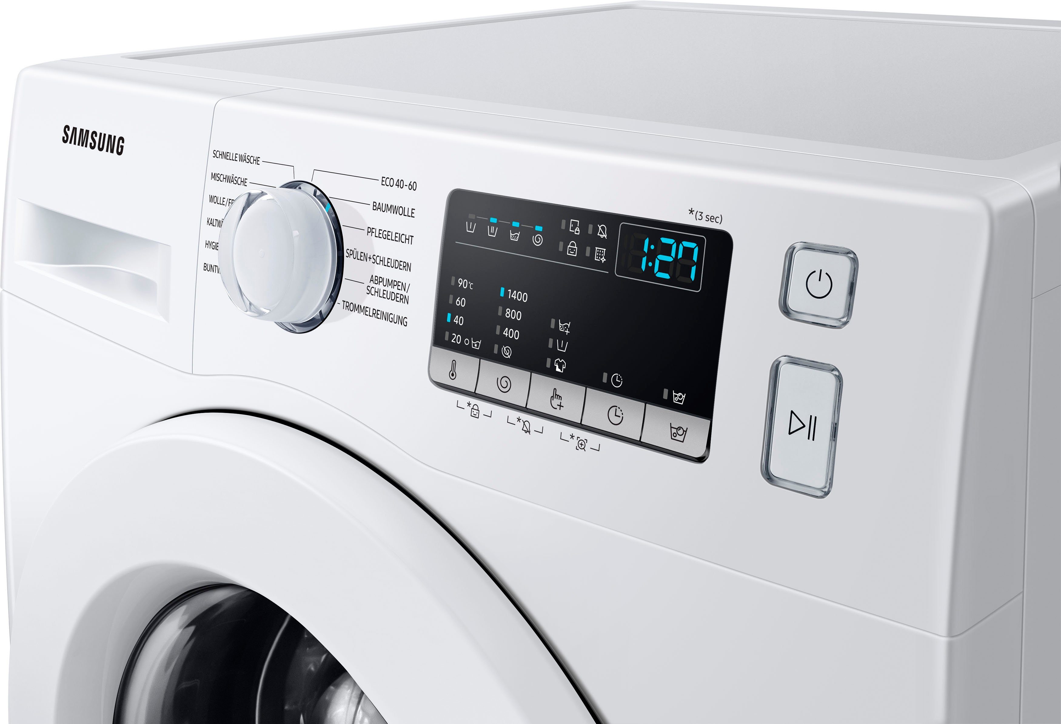 Samsung 9 kg, Waschmaschine WW90T4048EE, 1400 U/min