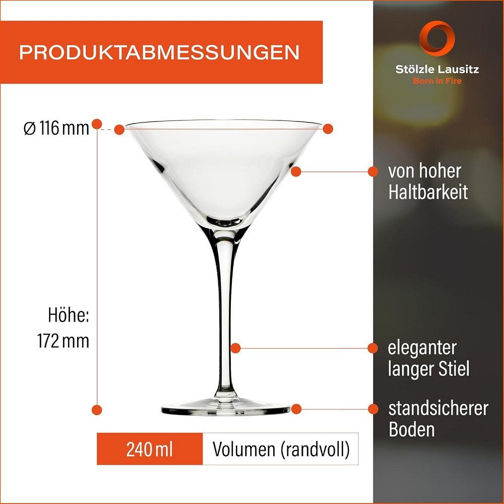 Stölzle Cocktailglas Stölzle Lausitz Grandezza Cocktailschale 6er Set, Glas