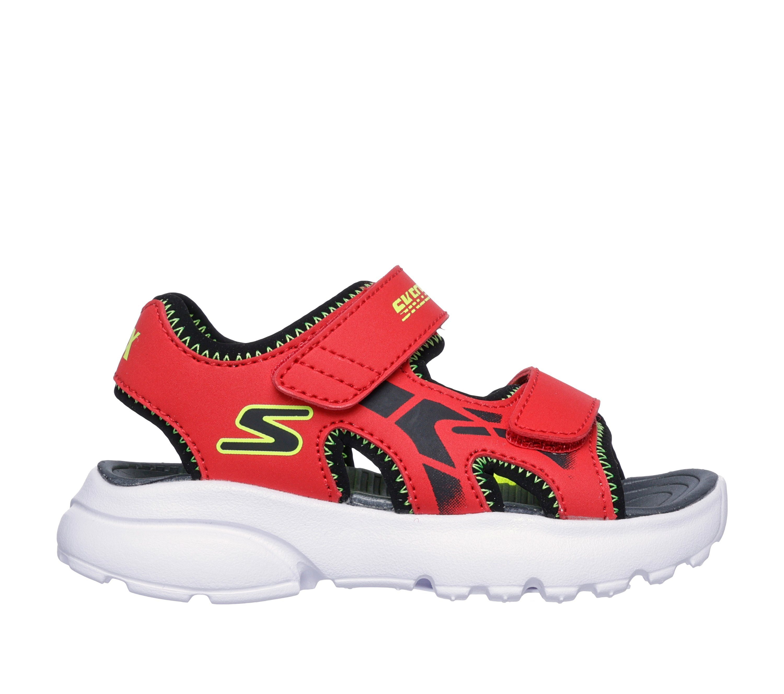 Skechers RAZOR SPLASH Sandale, Sandale mit Klettverschluss, waschbar, Größenschablone zum Download