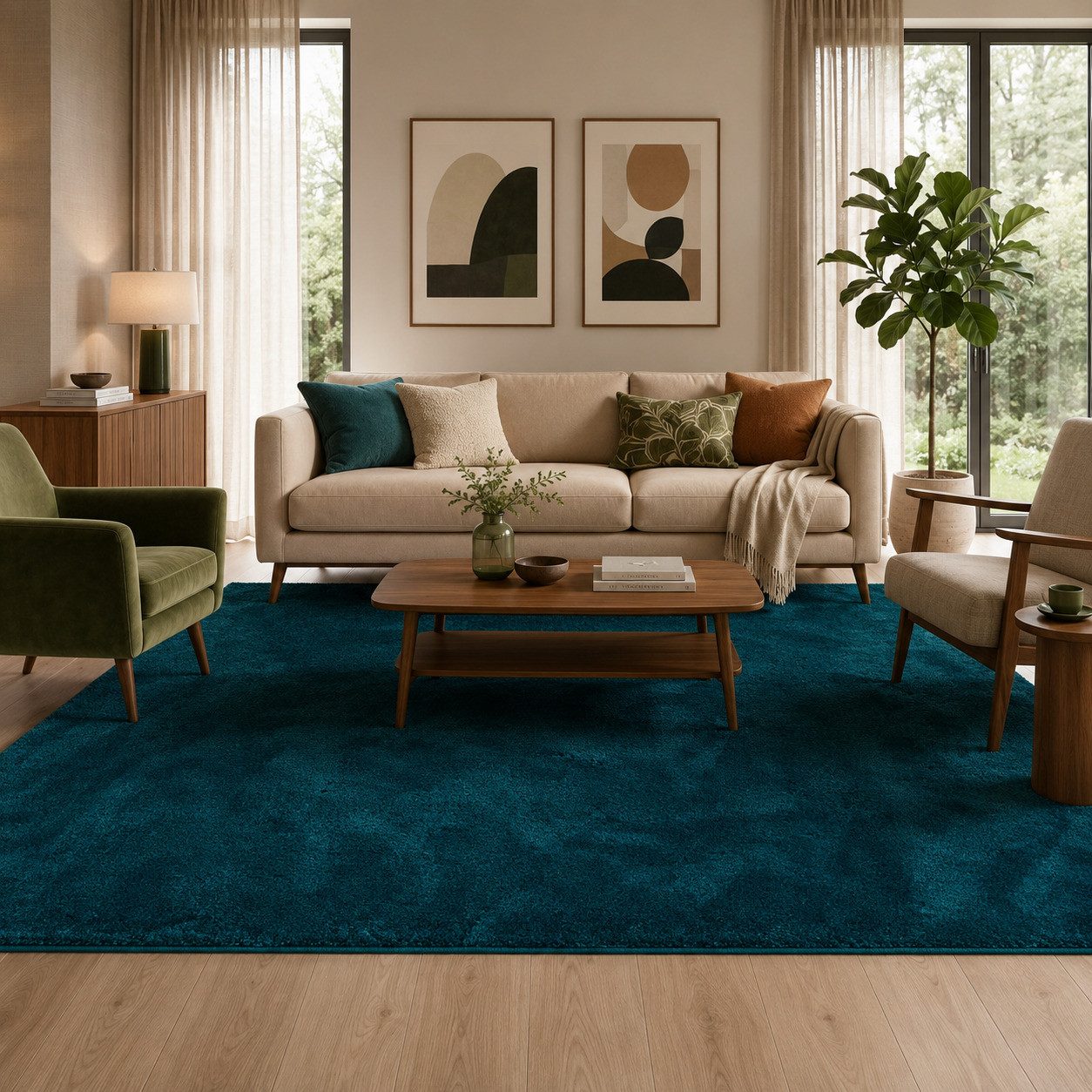 Pergamon Hochflor-Teppich Hochflor Langflor Super Soft Teppich Silky, Rechteckig, Höhe: 30 mm