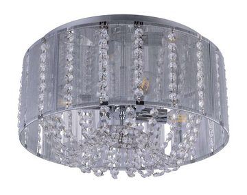 Globo Deckenleuchte Deckenleuchte E14 Wohnzimmer Schlafzimmer Deckenlampe Kristalle 15091D, modern, ohne Leuchtmittel, Lichtfarbe ist abhängig vom Leuchtmittel, Esszimmer, Küche, Flur