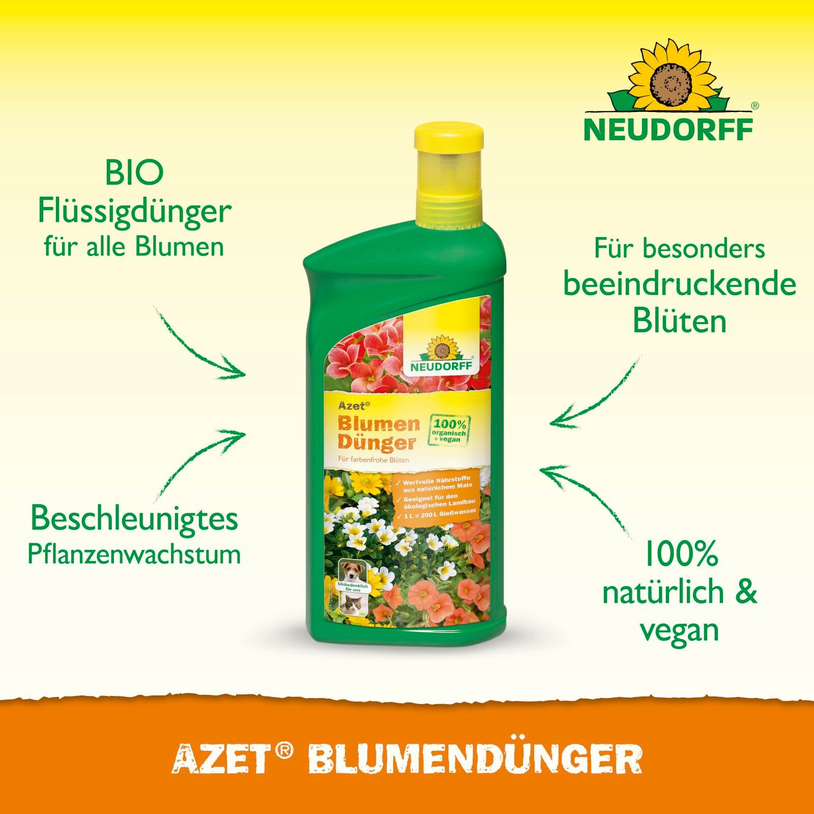 Neudorff Blumendünger BioTrissol BlumenDünger 1 Liter günstig online kaufen