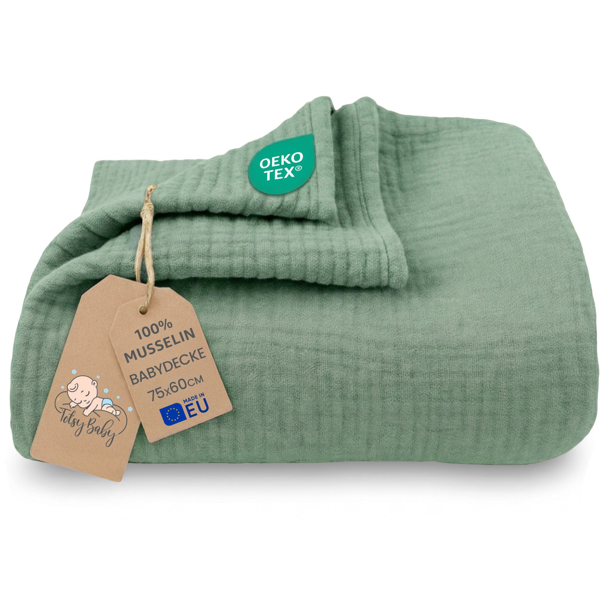 Babydecke Musselin Decke Baumwolle Kuscheldecke Pucktuch Kinder, Totsy Baby