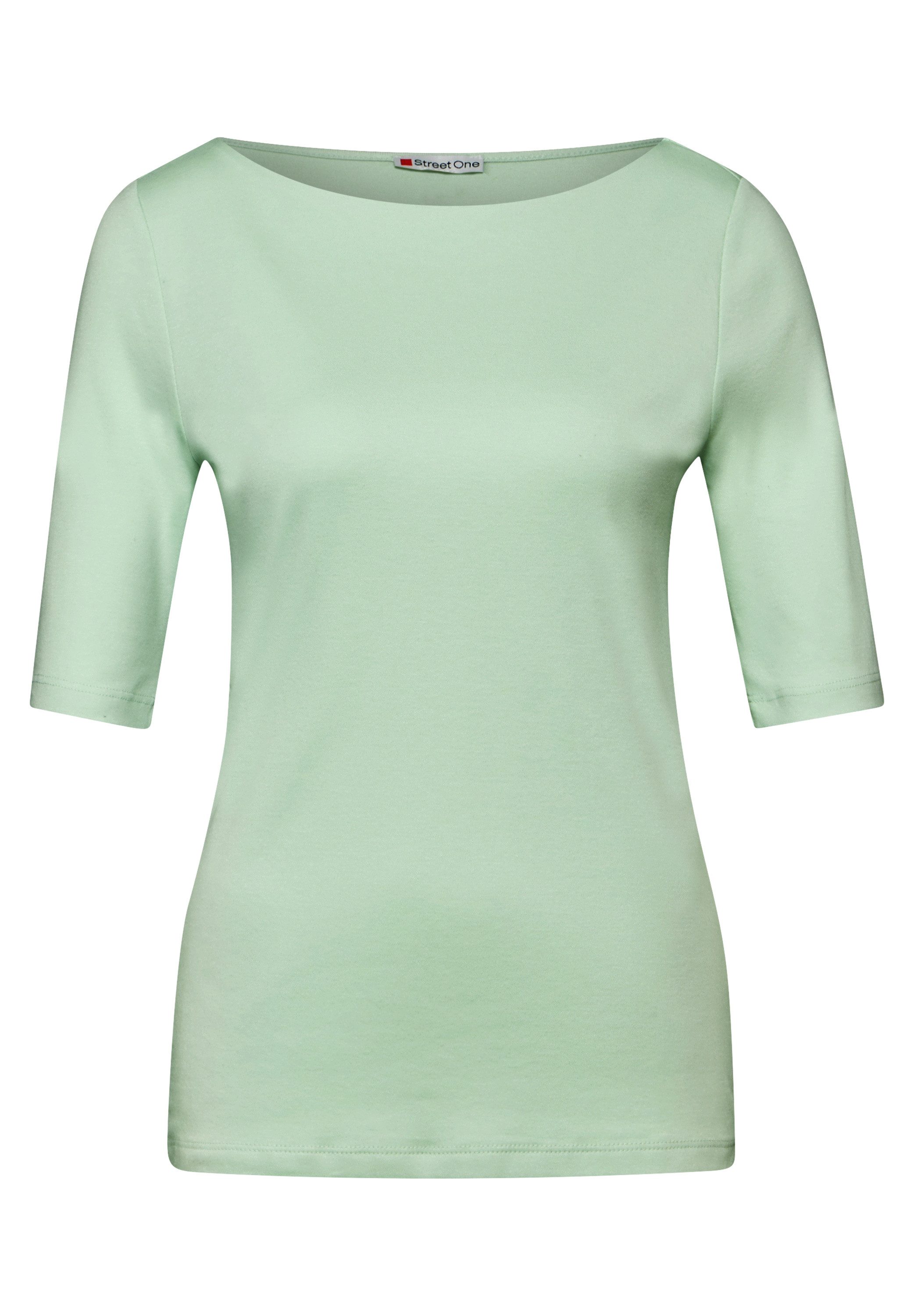 STREET ONE T-Shirt mit U-Boot-Ausschnitt