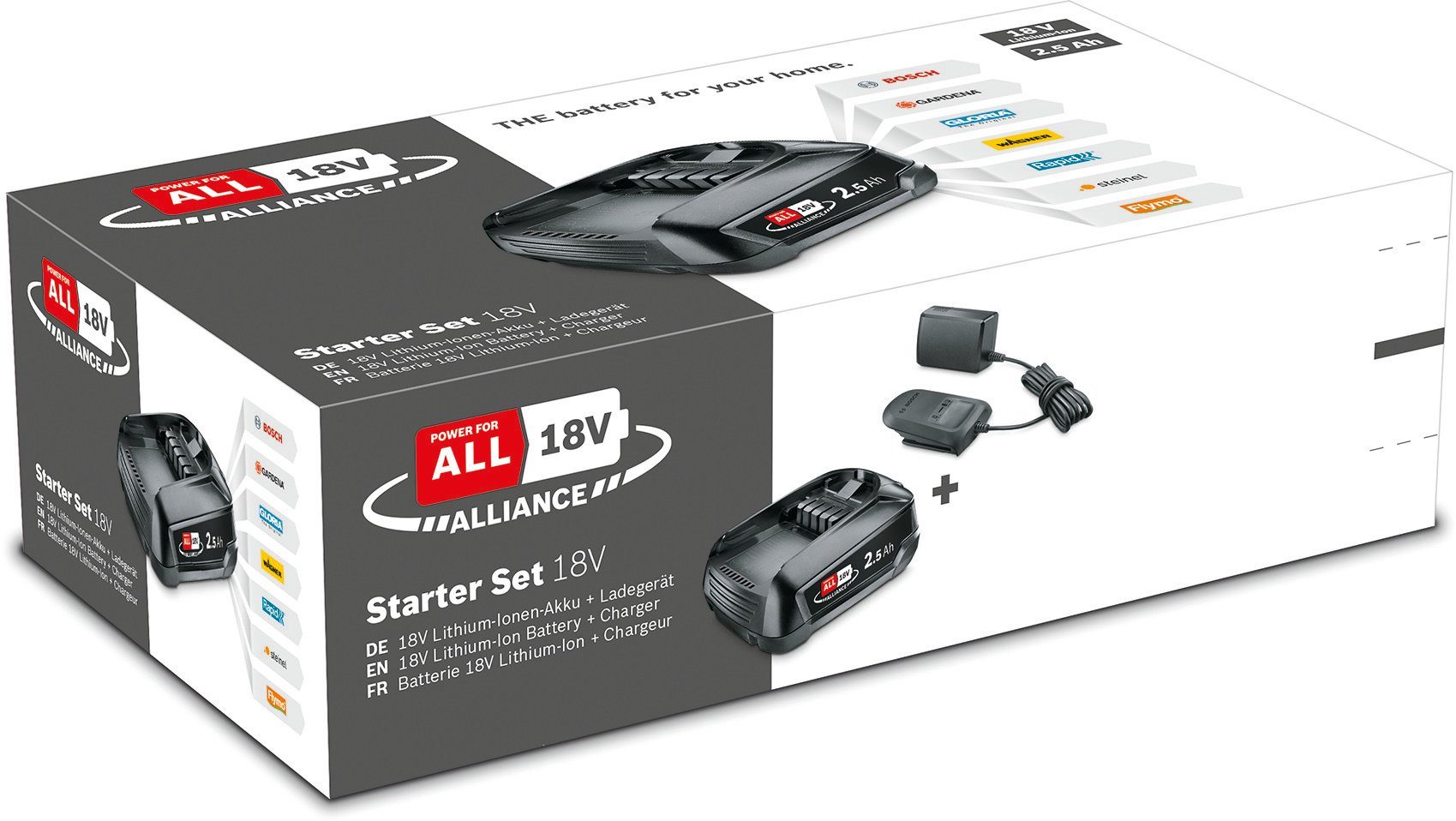 Bosch Home & Garden »PBA 18V 2.5Ah« Akku Starter-Set, inkl. Ladegerät