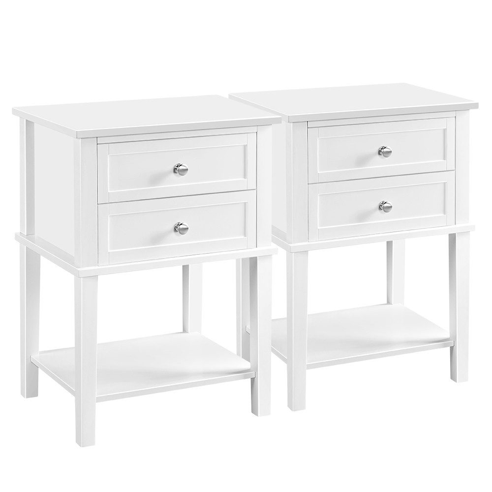 Yaheetech Nachttisch (2-St), Nachtschrank mit Schubladen und Ablage günstig online kaufen