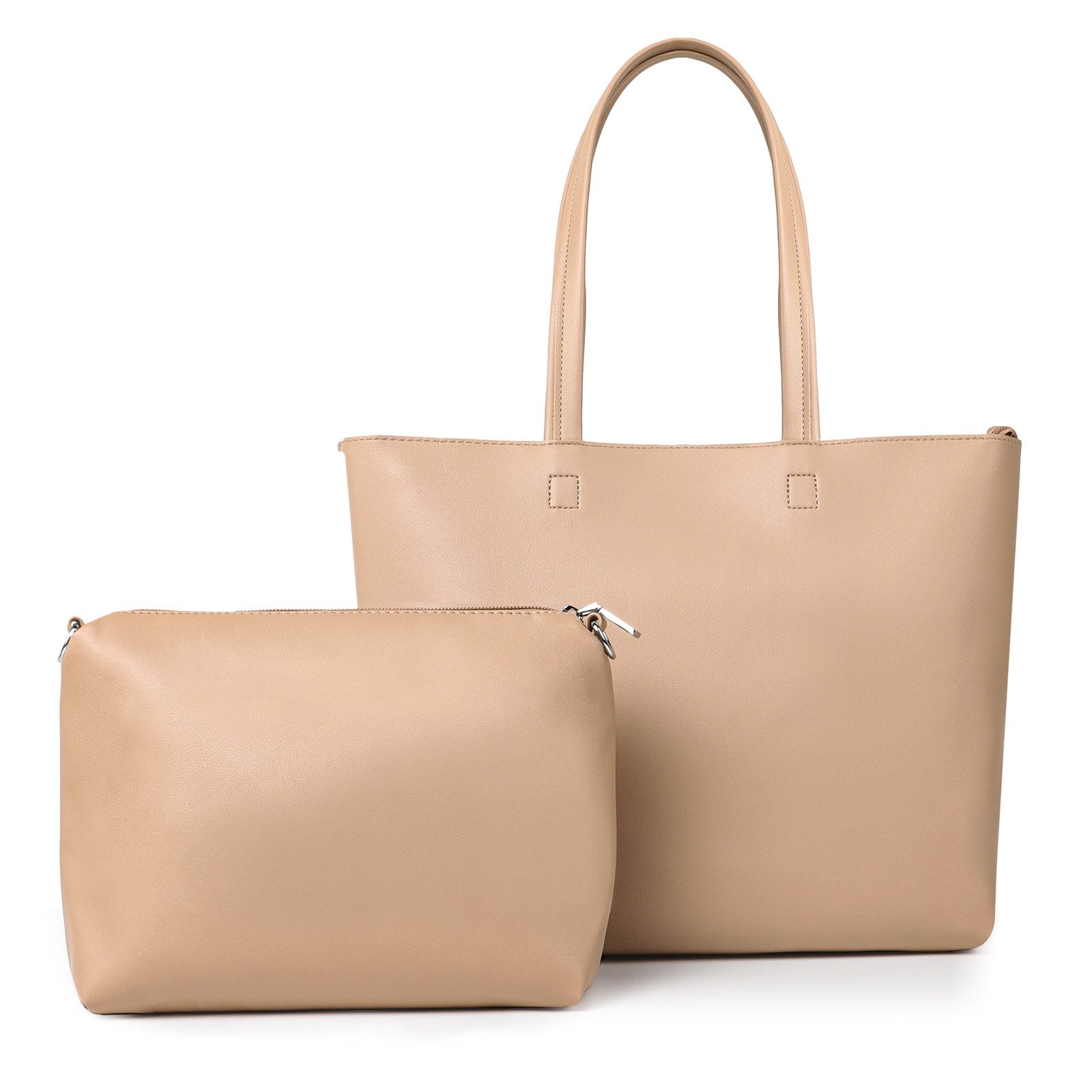Shopper Damen Henkeltaschen Groß Handtasche Mit Einer Kosmetiktasche