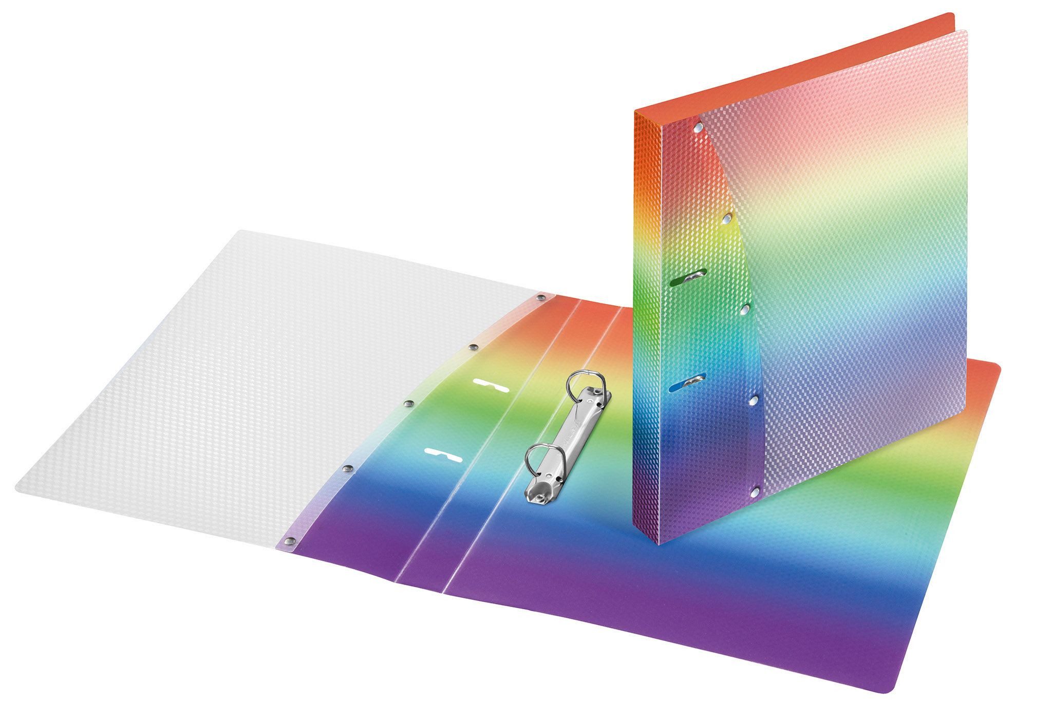 VELOFLEX Ringbuchmappe VeloflexRingordner DIAMOND A4 Rainbow 2-D-Ring-Mechanik 20 mm