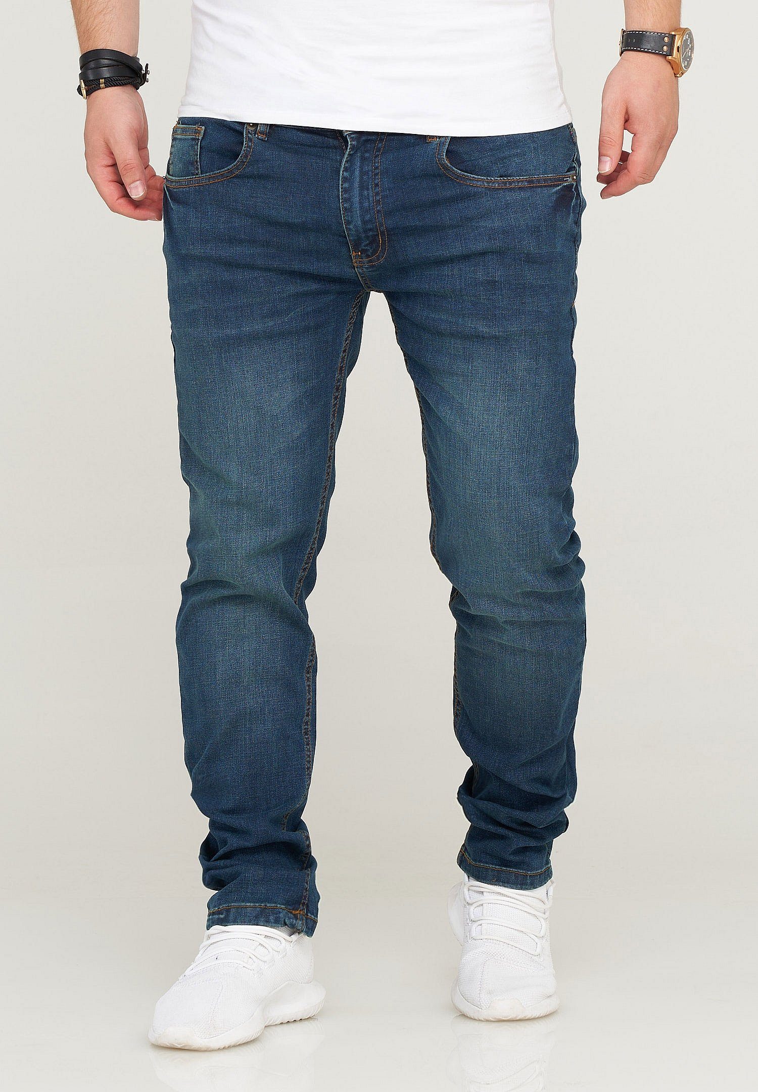 Herren Jeans SOULSTAR Slim-fit-Jeans MORTAN im klassischen 5-Pocket-Stil