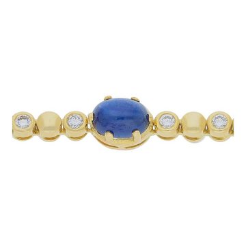 JuwelmaLux Armband JuwelmaLux Armband 750/000 (18 Karat) Gold mit Saphir und Brillanten J (kein Set, 1-tlg., kein Set)